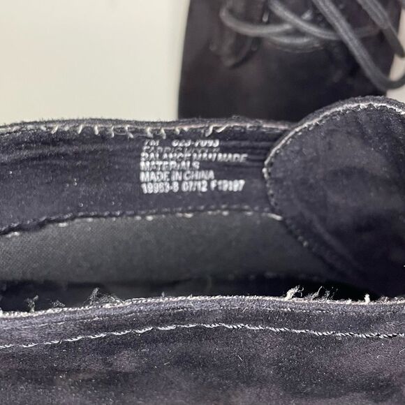 Black Wedge Lace Up Booties size 7 - Picture 7 of 10